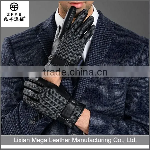 China Wholesale Custom Men'S Wearing Leather Gloves