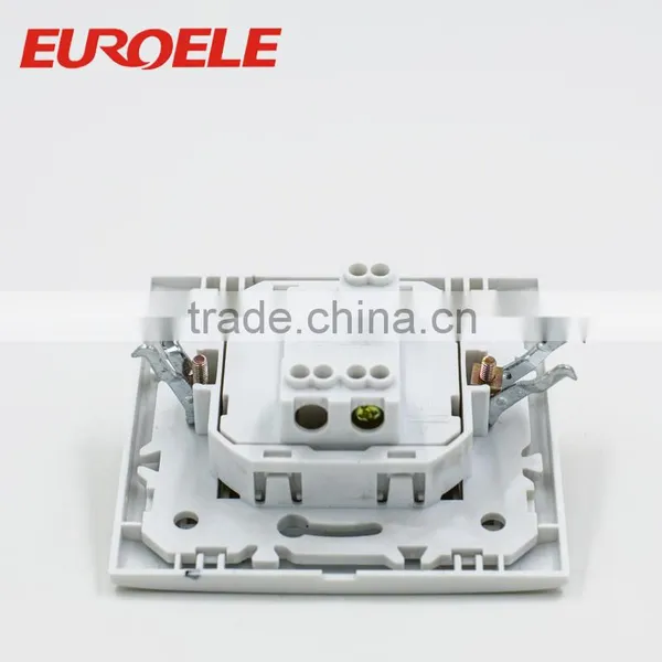 European Standard 86*86 Type PC Panel and Frame Siliver Contactor 1 Gang 1 Way Wall Switch photo-3