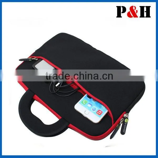 Plain Black 17" 17.3" 17.4" Laptop Bag Notebook Sleeve Neoprene Case Cover Pouch photo-2