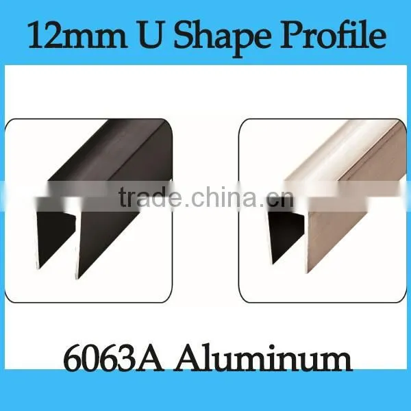 6m/pc 12mm HPL High Pressure Laminate u Channel Profile