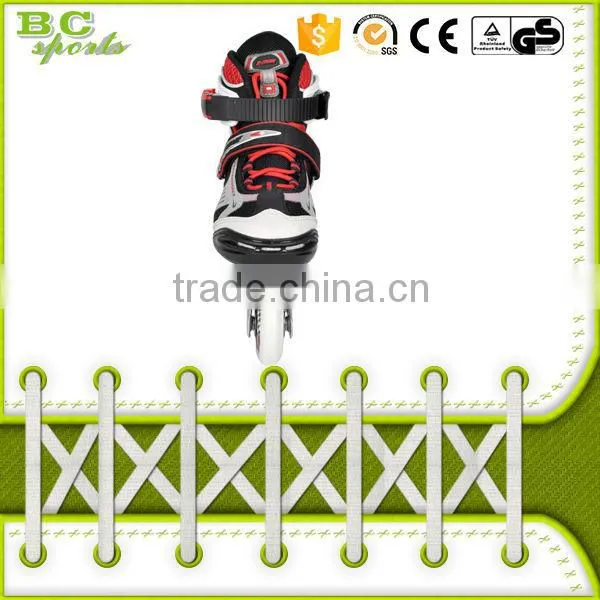 Kids Adjustable Aggressive Red Inline Skates With ce photo-6