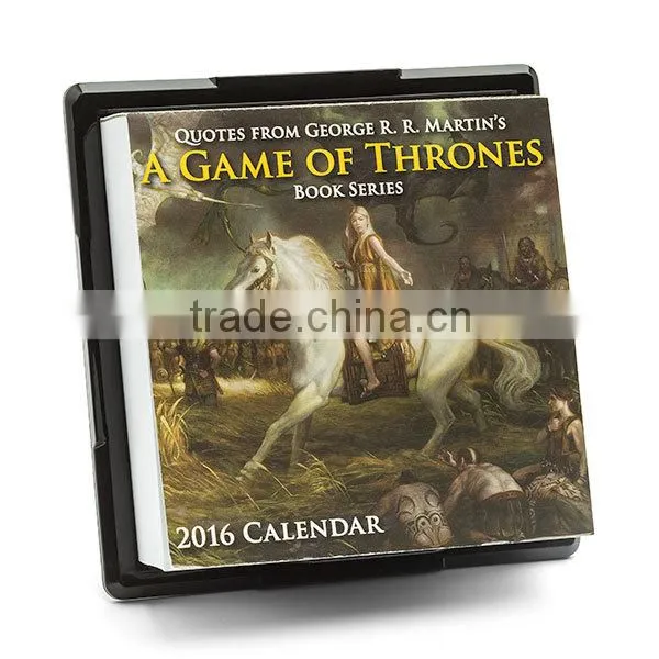 High Quality Desktop Daily Calender With Screen Printing photo-2