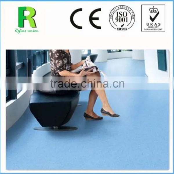 Fireproof and Flame Retardant Homogeneous PVC Vinyl Flooring Roll photo-3