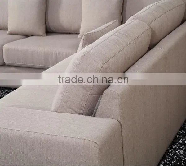 Antique Gold Wood l Shaped Sofa Set Models photo-2