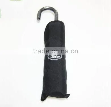 Aluminium Cheap Advertising 3 Folding Black Promotion Umbrella photo-3