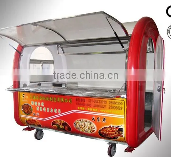 GV-VL01 Popular in 2016 Stainless Steel Mobile Street Food Vending Cart/Kiosk for Sale With Kitchen photo-6