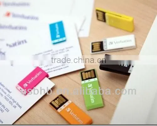 Colorful 4GB Mini Usb File Storage & Book Clip Usb Stick