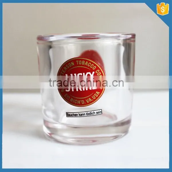 High Quality Short Decal Glass Tumblers for Candles photo-2