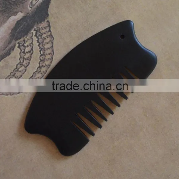 Natural Black Nephrite Bianshi Comb photo-3