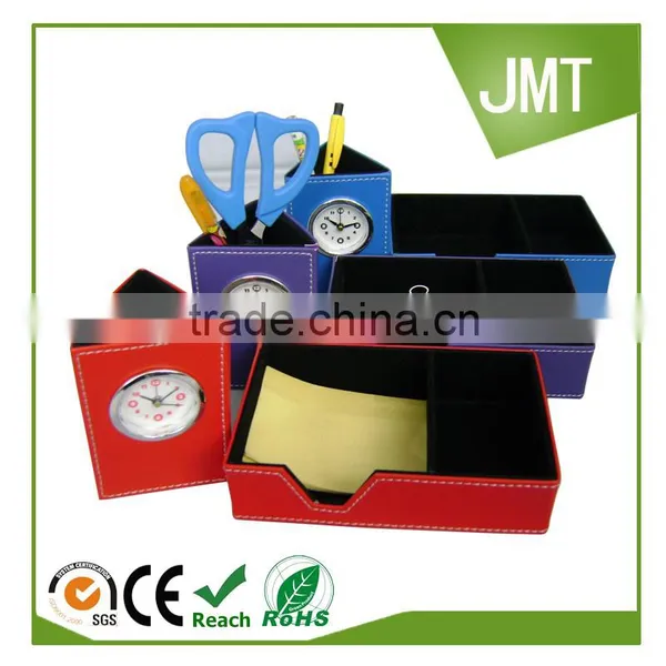 Practical Leather Desk Organizer,office Desk Organizer Set