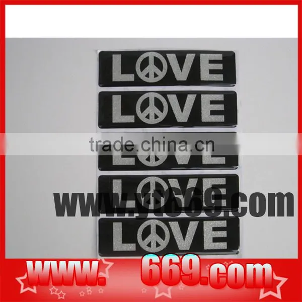 Transparent Resin Dome Epoxy Sticker