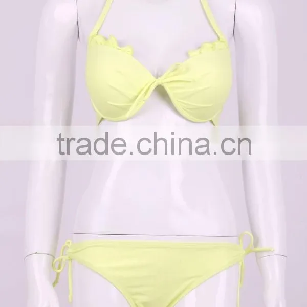 Solid Bikinis Doble Push up Extreme Bikinis Bathing Suits Women photo-4