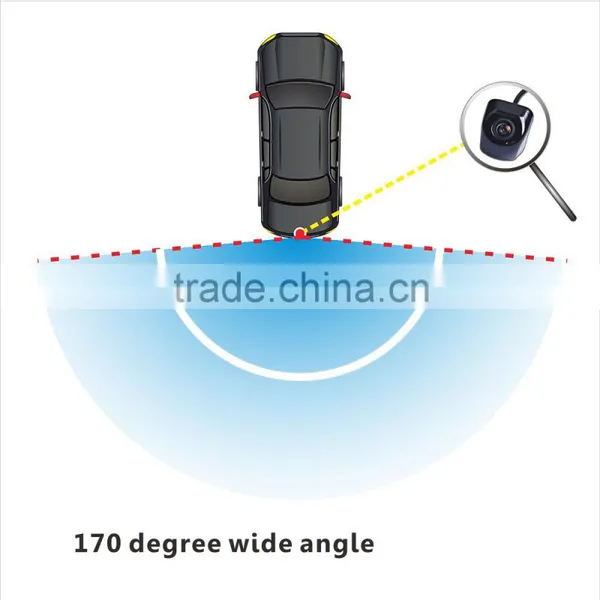 0.2Lux Parking Assist Car Rear View Camera With 170 Degree Wide Angle photo-2