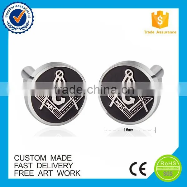 China Made the Brass Metal Round Custom Cufflinks photo-6