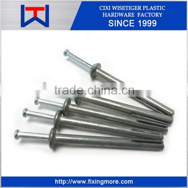 China Zamac Nail Anchor Zinc Alloy Hammer Drive Anchor