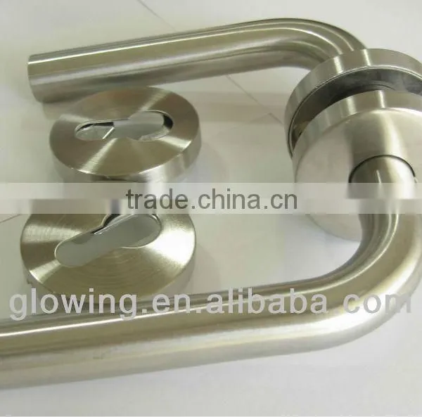 HL002 Stainless Steel Tube Lever Type Main Door Handle photo-4