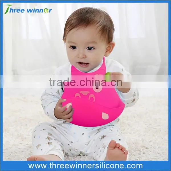 Hot Sale Silicone Bib Fashion Wholesaele Baby Bib Custom photo-2