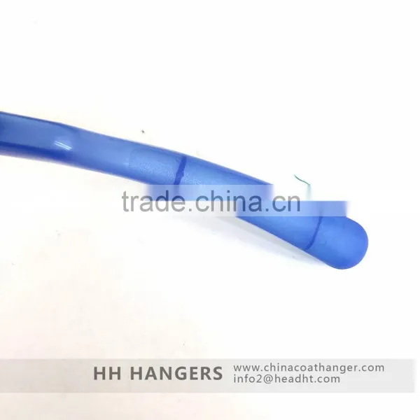 Semitransparent Blue Plastic Suit Clothing Hanger photo-4
