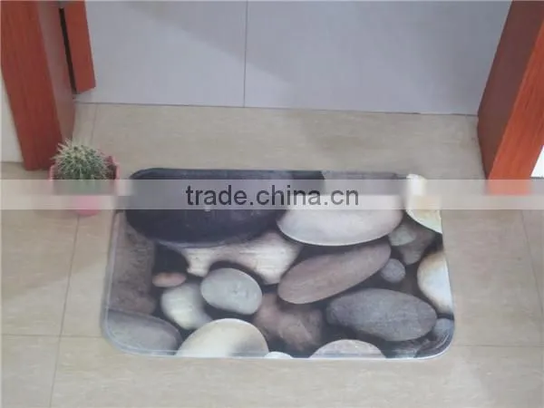 Anti-slip 100% Nylon Water Absorption Cheap Printed Stone Door Mat photo-4