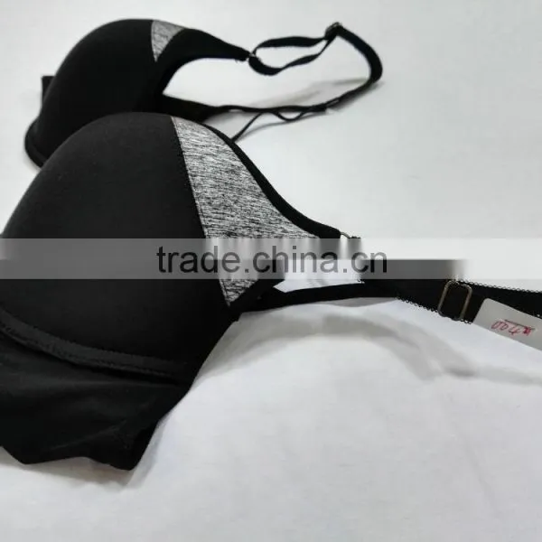 2016 Latest Design Cross Back Thick Pad Push UP Super Support Bra photo-2