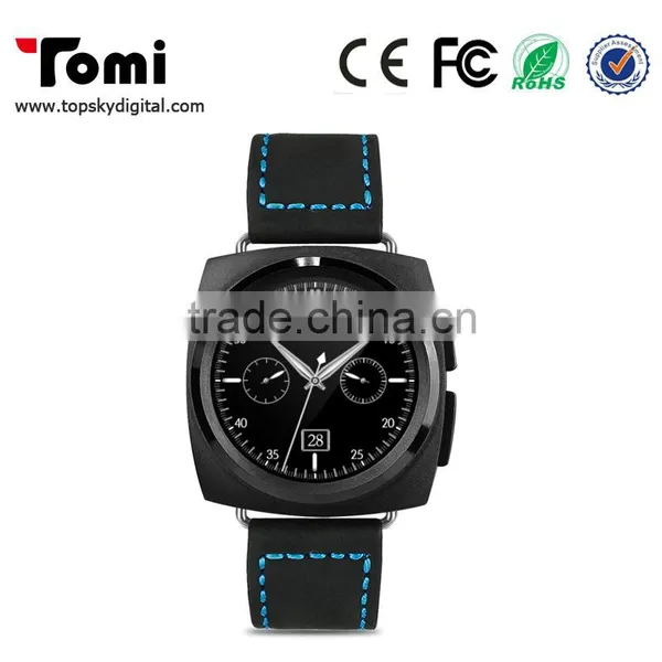 Smart Watch Metal/leather Band Bluetooth Sync to Your Phone Call,message Remind , Pedometer,sleep Monitor, TF Card Support photo-2