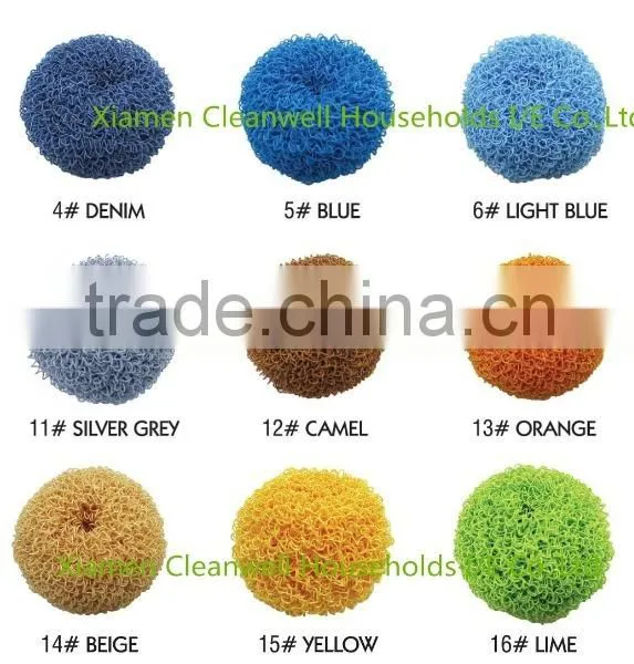 Non-scratch Plastic Kitchen Dish Scourer Scouring Pad photo-3