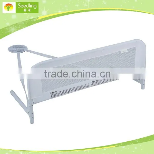 Safety Bed Rail for Bay, White 210D Polyester Fabric Bed Side Rail