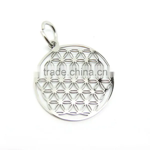 Small Charm 20mm Flower of Life Pendant Jewelry for Earrings photo-3