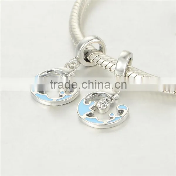 Sea Charm Me Products Charms European Charm Bracelet Necklace 100% Real 925 Sterling Silver S209 Aaa Cubic Zirconia photo-3