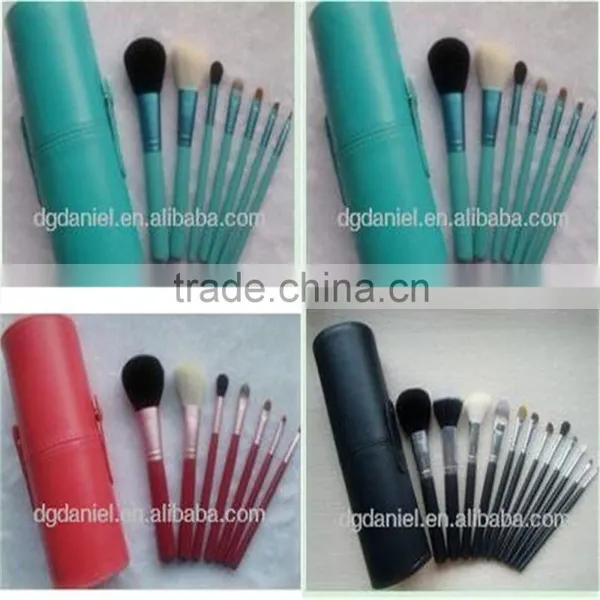 Synthetic Fibre Private Label Cosmetic Brush Kit in Cup Holder