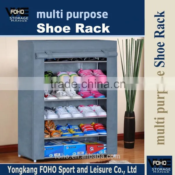 FH-FC6007 Many ways of assemble accessories freedom fabric cloth shoe racks