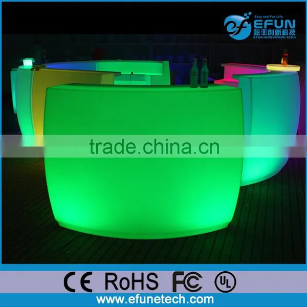 Remote Control Rgb Color Led Bar Furniture,plastic Illuminated Led Wine Bar Counter photo-5