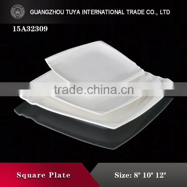 Sale Wedding Banquet Hall Event White Cheap White Square Wholesale Plates photo-2
