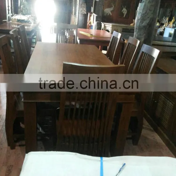Teak Wood Dining Set 1 Table And 8 Chairs