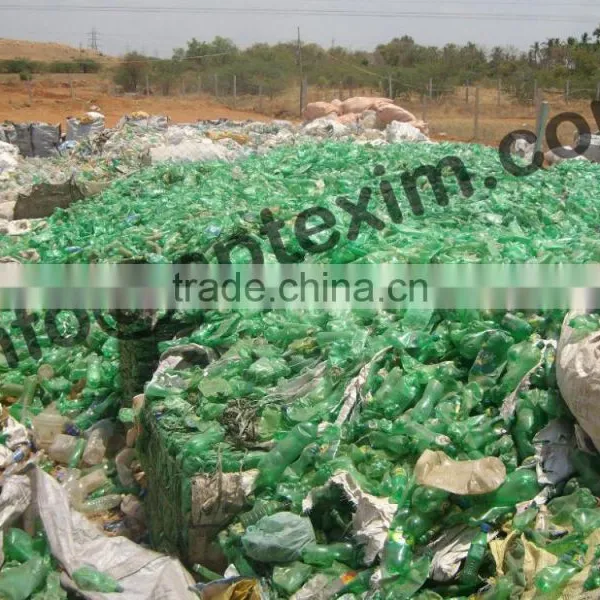 PET Bottle Flakes White & Green photo-2