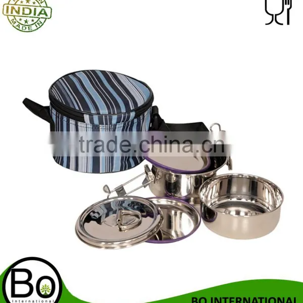 Stainless Steel 2 Or 3 Boxes Tiffin Sets photo-3
