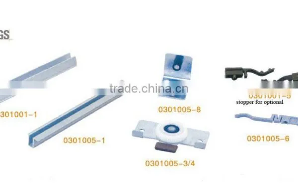 Hot Sales Furniture Wardrobe Sliding Door Roller Fittings for Sliding Wardrobe Closet Door System photo-6
