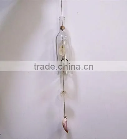 Glass Chime ,glass Bottle With Shell ,windbell photo-2