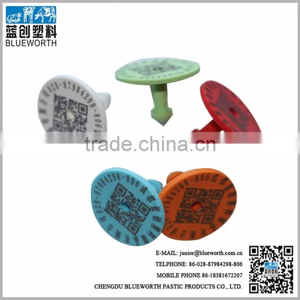 Blueworth 1# Tpu Round Male Pig Use Ear Tags With Metal Nail photo-4