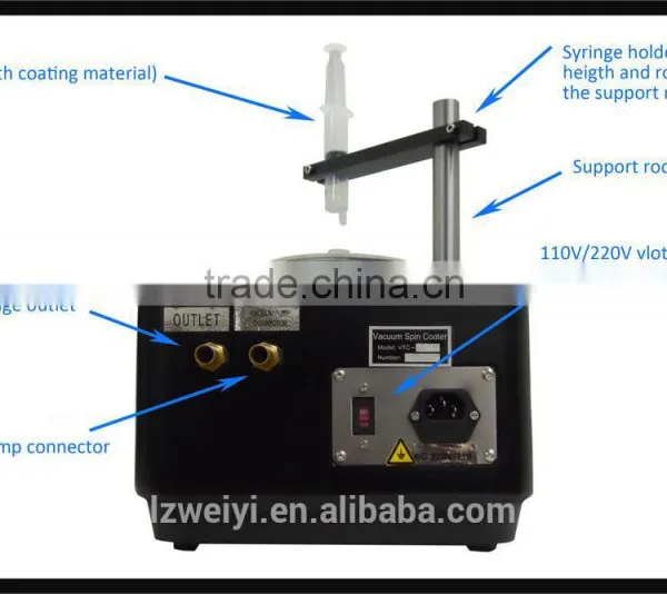 VTC-200 High Precision Specimen Spin Coater Weiyi Brand photo-4