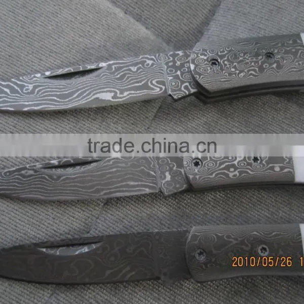 OEM Custom Handmade Damascus Folding Knife UDTEK01344 photo-4