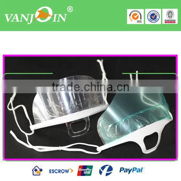 Clear Transparent Sanitary Mask With PERMANENT & DOUBLE SIDED Anti-Fog Shield photo-3
