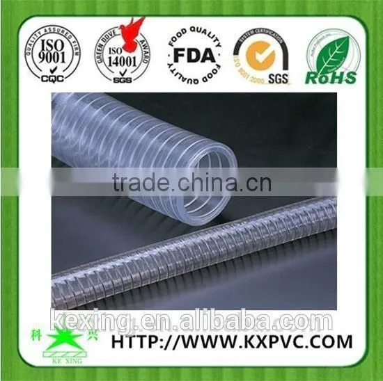 Customized 1/2Inch To 2Inch Clear PVC Steel Wire Reinforce Hose photo-3