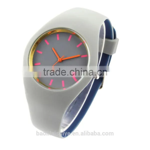 2017 New Style 5ATM Waterproof Silicone Chain Bracelet Watch photo-2