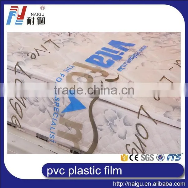 Clear Transparent Plastic Pvc Packing Film With Logo for Mattress photo-2