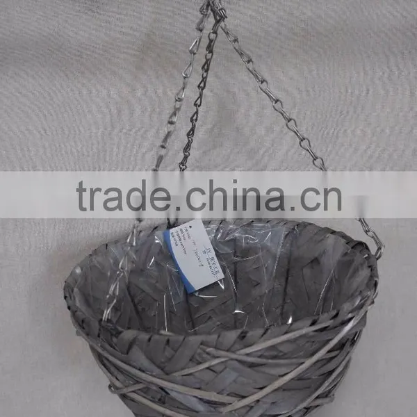 Factory Supplier Antique Wicker Hanging Plant Basket Hanging Flower Plant Pots photo-6