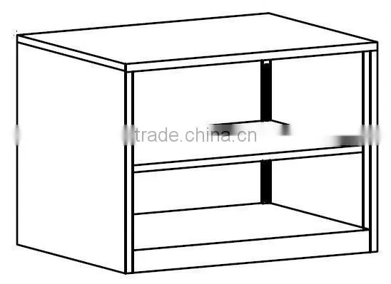 Adjustable 5 Shelves Open Shelf Bookcase Office File Cabinet Filing Document Cupboards photo-3
