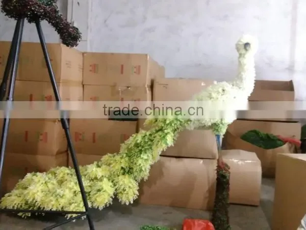 Garden Decorative Artificial Topiary Topiary Frame Peacock photo-3