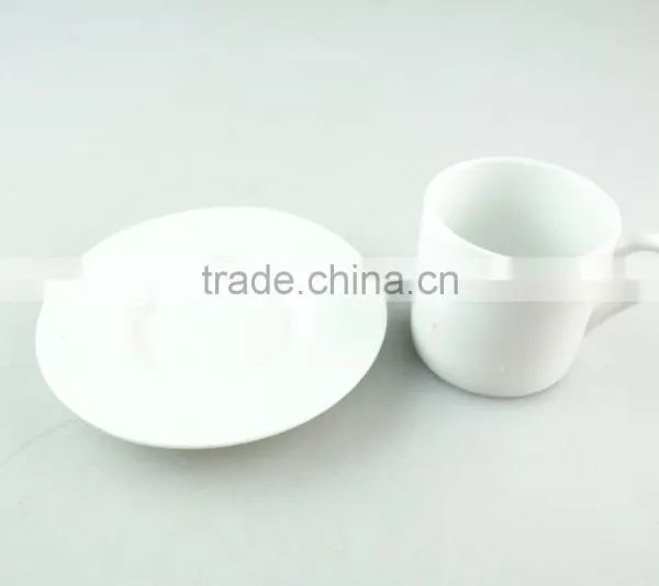 Wholesale Cheap Hotel Restaurant White Ceramic Porcelain Coffee Tea Cup and Saucer photo-2