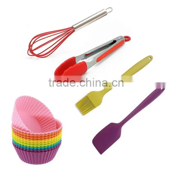 16 Pieces Kids Bakeware Set With Cake Molds and Baking Tools,colorful Bakeware Set